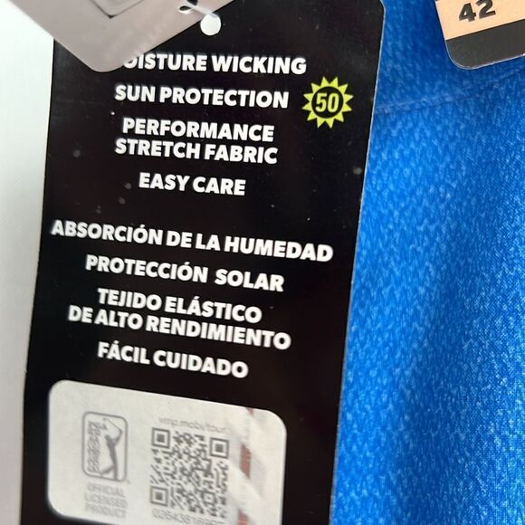 PGA Tour Blue golf Shorts Size 42 NWT - Picture 10 of 14